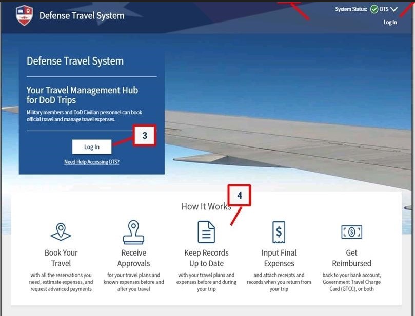 defence travel system website